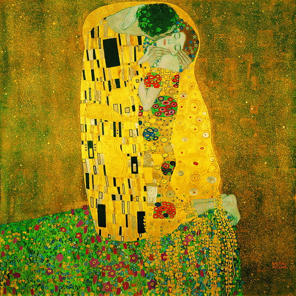 Найбільша цінність Бельведера — картини Густава Клімта. Ажіотаж викликає його знаменитий твір “Поцілунок”, зроблений ніби зі золотих лусочок.