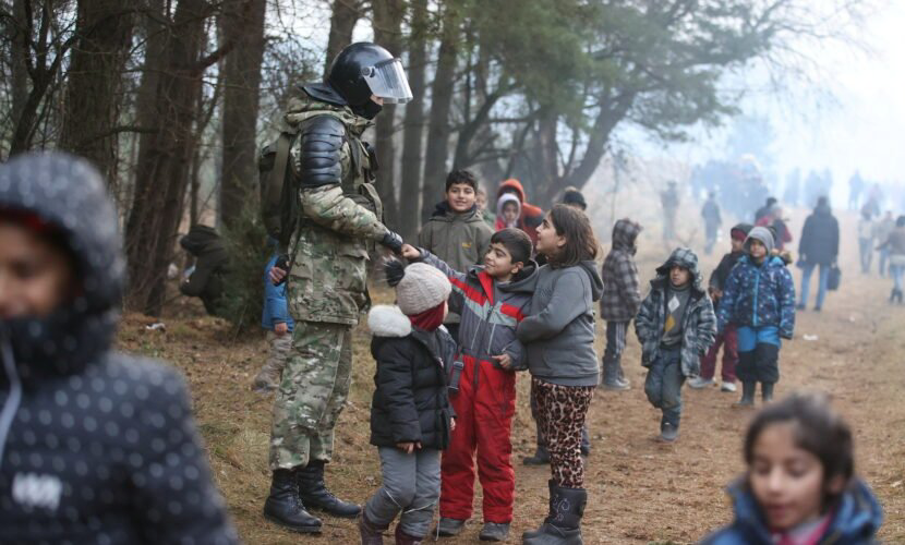 Ситуація на білорусько-польському кордоні. Фото Reuters