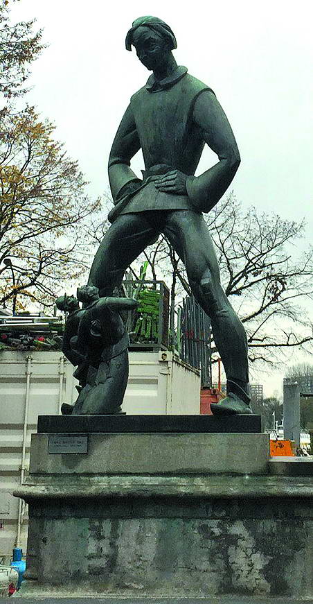 Пам’ятник Довгому Вапперу, який лякав людей. Деякі п’яниці так його боялися, що кидали пити.