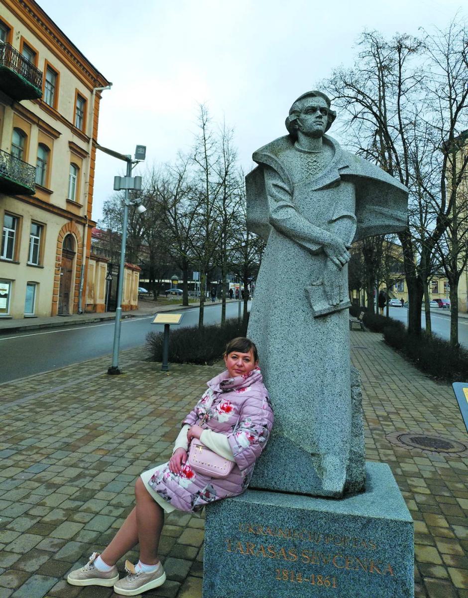 Пам’ятник Тарасу Шевченкові у Вільнюсі.