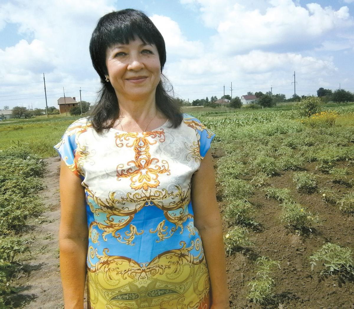 Тамара Проскурня тривалий час займається вирощуванням овочів.