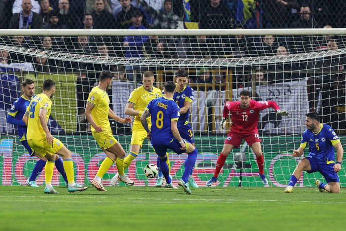 Збірна України зрівняла рахунок аж на 85-й хвилині... Фото sport.ua.