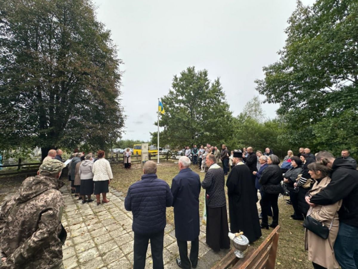 Відкриття пам'ятного знаку на Жовківщині 29 вересня цього року.