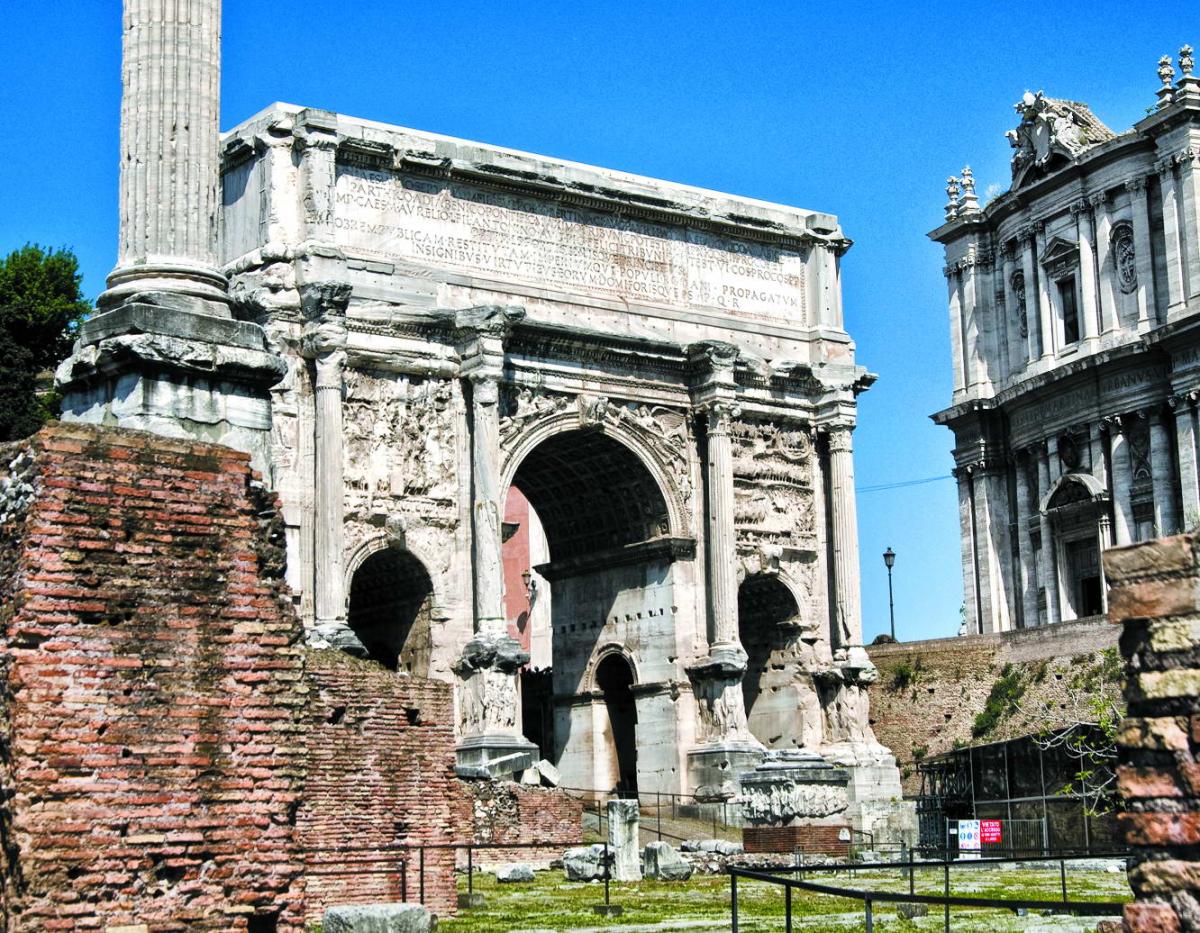 Реставрація тріумфальної арки на Римському форумі триватиме сім місяців. Фото wordpress.com