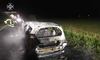 На Львівщині під час руху спалахнув автомобіль