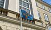 У центрі Львова підняли прапор Повітряних Сил ЗСУ