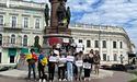«Катерина = путін»: в Одесі відбулась акція за демонтаж пам’ятника Катерині II