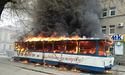 Трамвай з пасажирами спалахнув у Запоріжжі