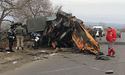На Луганщині КамАЗ протаранив військову вантажівку