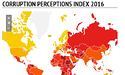 "Індекс сприйняття корупції": Україна зайняла 131 сходинку поряд із Росією та Непалом