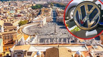 Площа святого Петра у Ватикані, де невдовзі відбудеться автомобільна екологічна революція. Фото TVP.