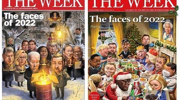 Ліворуч — американська версія журналу The Week, праворуч — британська. Фото The Week