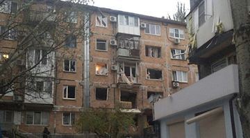 Перші відео з місця потужного вибуху в Донецьку