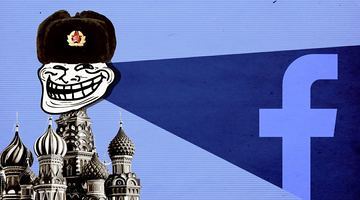 Соцмережа Facebook стала засобом поширення антиукраїнської брехні, якою кремль бомбардує різні країни ЄС. Ілюстрація thedailybeast.com.