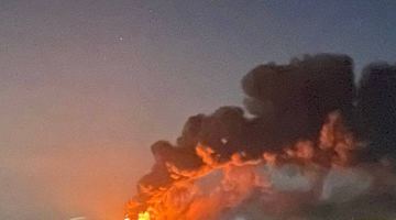Пожежа на нафтобазі. Фото: голова Кіровоградської ОВА