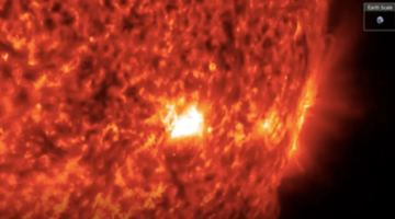 Космічний корабель Обсерваторії сонячної динаміки NASA зробив знімок сонячного спалаху