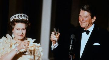 Королева Єлизавету II та президент США у 1983 році. Фото: BBC