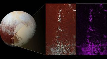 NASA виявила на Плутоні засніжені гори