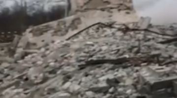Знищена база росіян поблизу Макіївки. Скрін із відео