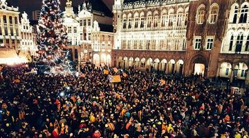 В Брюсселі мітинги на підтримку незалежності Каталонії