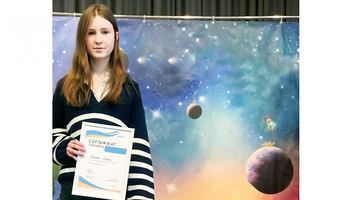 Олена Кшик отримала грамоту за участь у конкурсі на логіку «Thinkers».