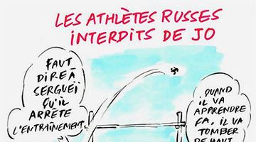 Charlie Hebdo "відкарикатурив" відсторонених від Олімпіади російських спортсменів