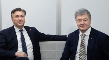 Порошенко зустрівся прем’єром Хорватії: говорили про надання Україні статусу кандидата на членство в ЄС