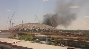 У Росії загорівся стадіон чемпіонату світу з футболу-2018