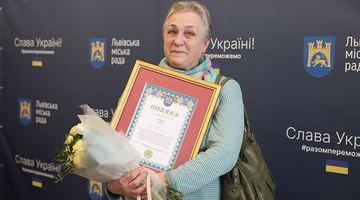 Ганна Чаус отримала «золото» міського конкурсу. Фото ЛМР