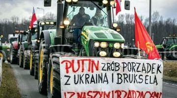 За цей плакат польського фермера покарають.