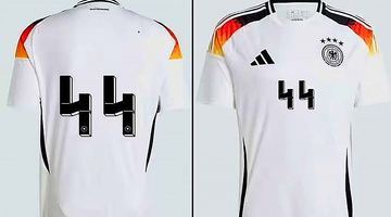 Як вирішила компанія-виробник "Адідас", німецькі вболівальники не зможуть придбати футболки Бундестіму з номером 44. Фото Adidas.