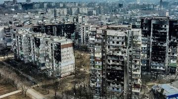 Маріуполь після російського вторгнення. Фото із сайту Укрінформ