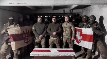Білоруські добровольці. Скрін із відео