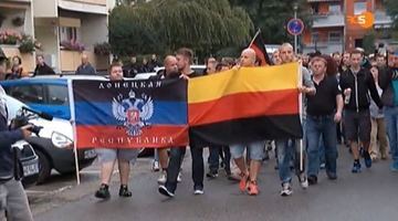 У Німеччині на марші неонацистів носили прапор "ДНР"