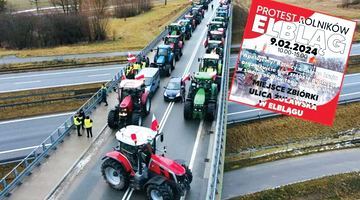 Плакат, що закликає на акцію протестів фермерів у польському Ельблонгу. Фото з сайту профспілки фермерів «Солідарність»