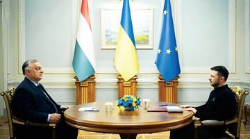 Віктор Орбан веде переговори із Володимиром Зеленським у Києві. Фото Х.