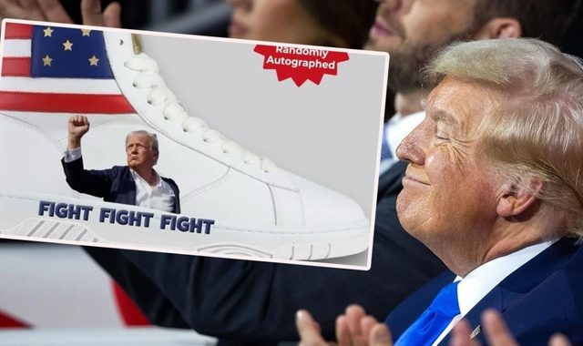 Кросівки з кулаком Трампа йдуть як гарячі пиріжки