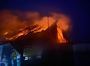На Житомирщині через падіння уламків дронів виникла пожежа у будинку